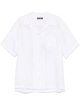 logo-embroidered shirt